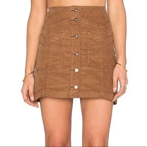 Free People Come Closer Corduroy Skirt